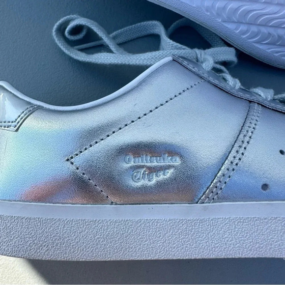 Onitsuka Tiger Lawnship 3.0 Metallic Court Sneaker Like New Mens 8 - Picture 11 of 13